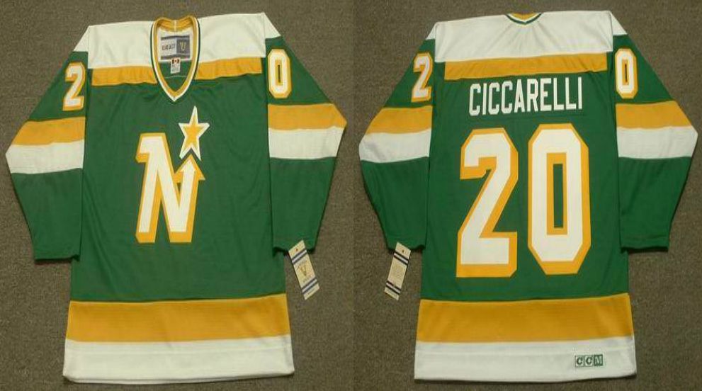 2019 Men Dallas Stars #20 Ciccarelli Green CCM NHL jerseys1